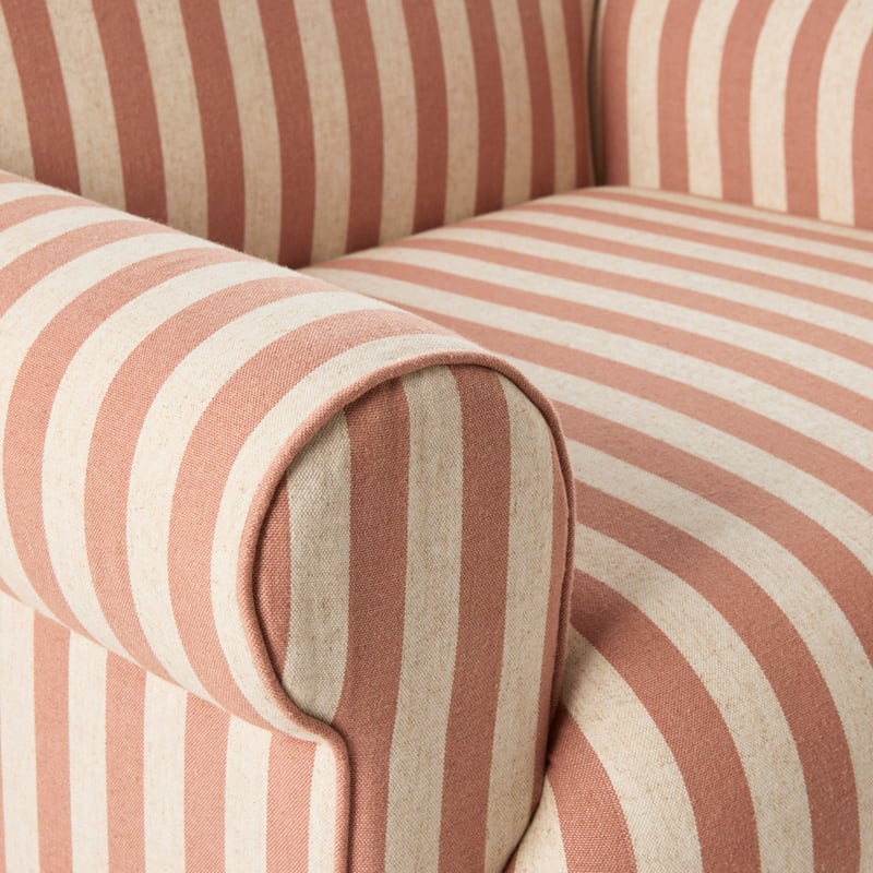 Sarina Rosewood Stripe Chair