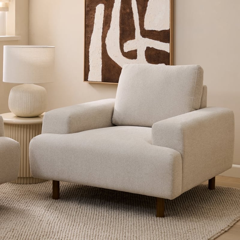 Colorado Ecru 1 Seater Sofa