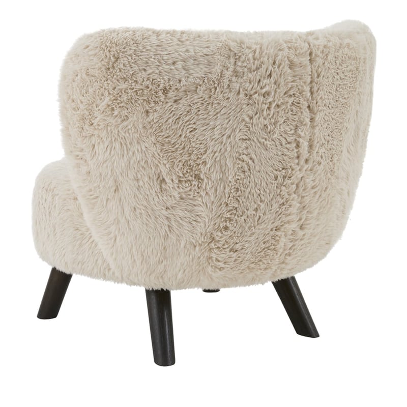 Scarlette Beige Fur Lounge Chair
