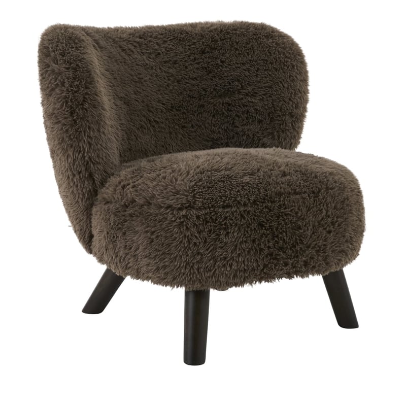Scarlette Cocoa Fur Lounge Chair