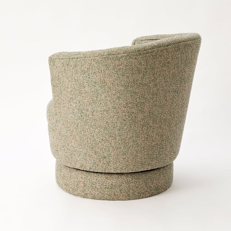 Leila Sage & Blush Swivel Chair