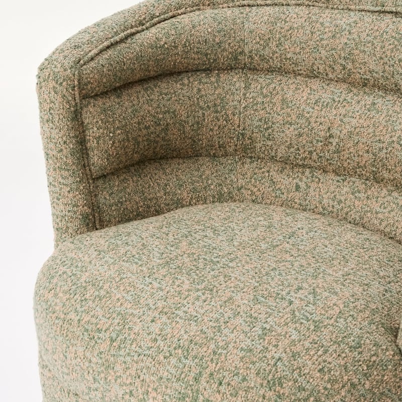 Leila Sage & Blush Swivel Chair