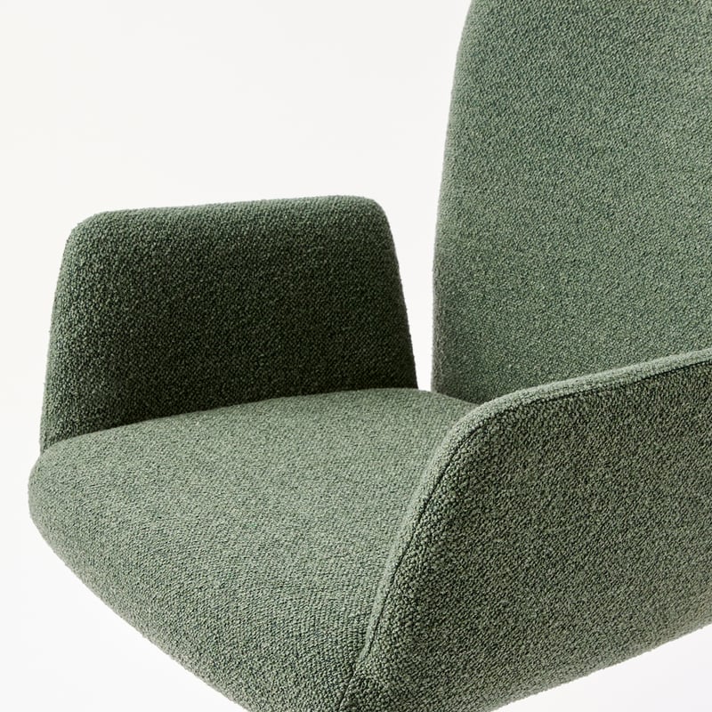 Dante Sage Boucle Desk Chair