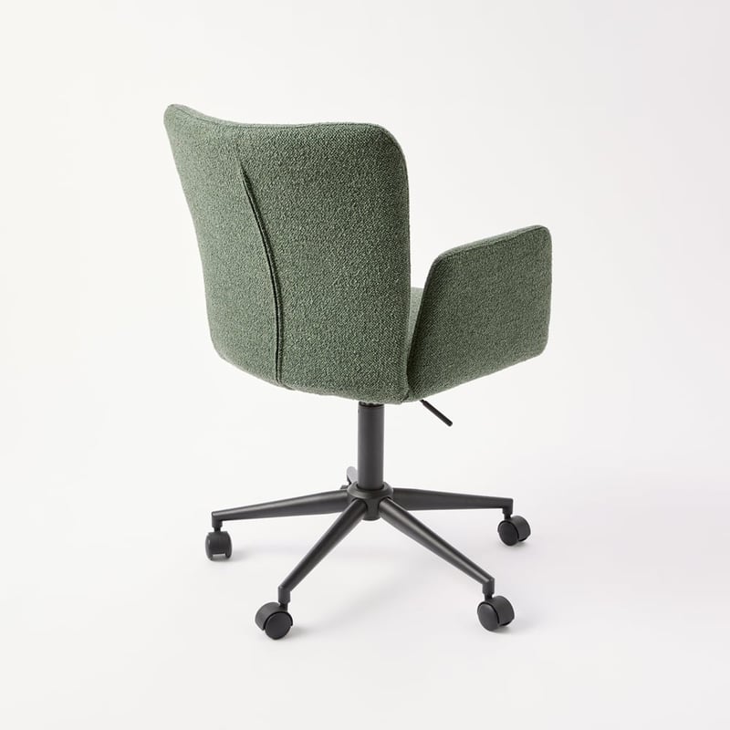 Dante Sage Boucle Desk Chair