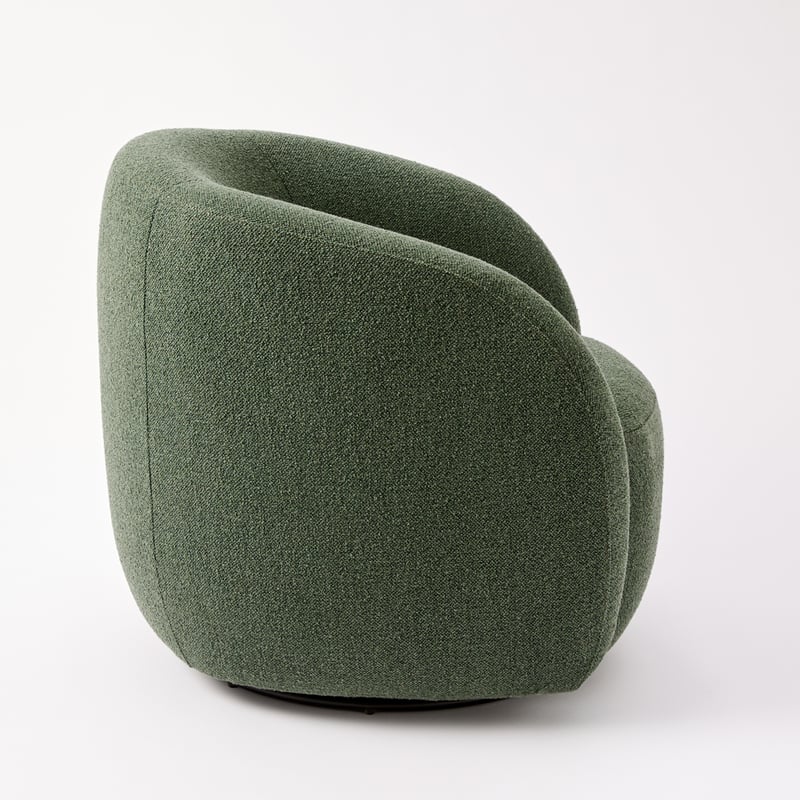 Kiel Sage Boucle 1 Seater Swivel Chair