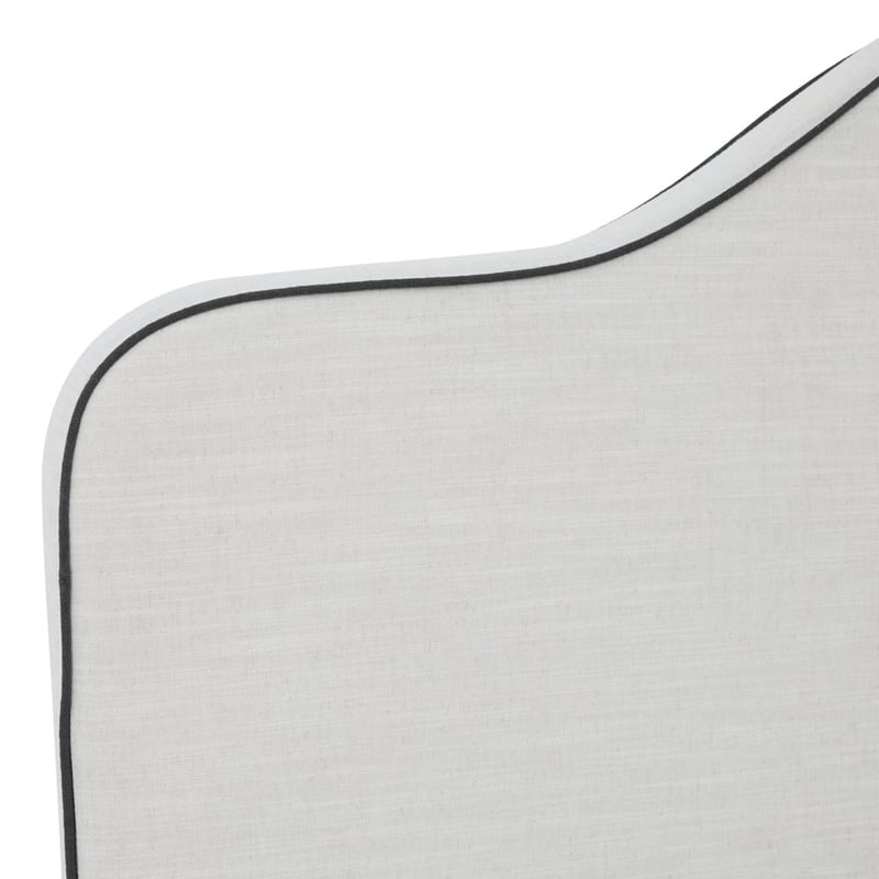 Cliveden Natural & Charcoal Stripe Reversible Bedhead