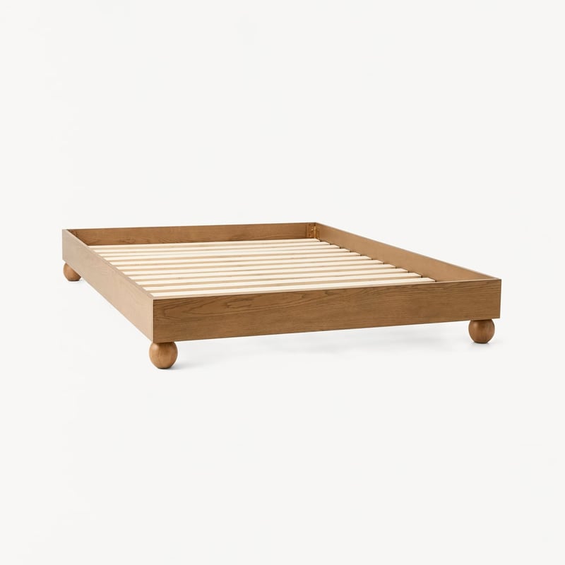 Cisco Walnut Timber Bed Base