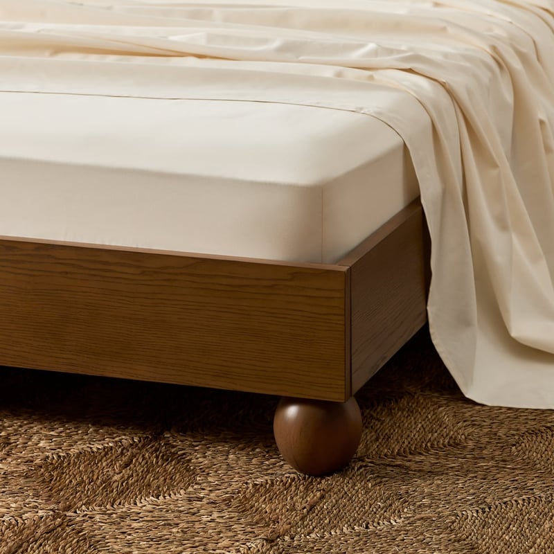 Cisco Walnut Timber Bed Base