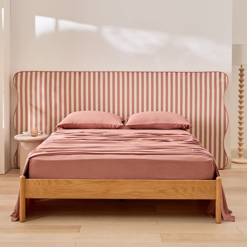 Della Clay Stripe Wide Bedhead
