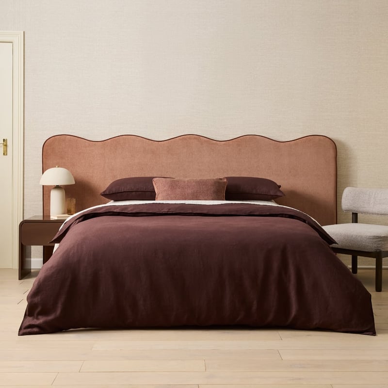 Nina Rosewood & Umber Wide Bedhead