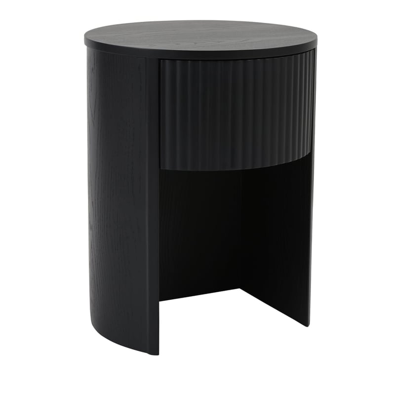 Georgia Black Bedside Table