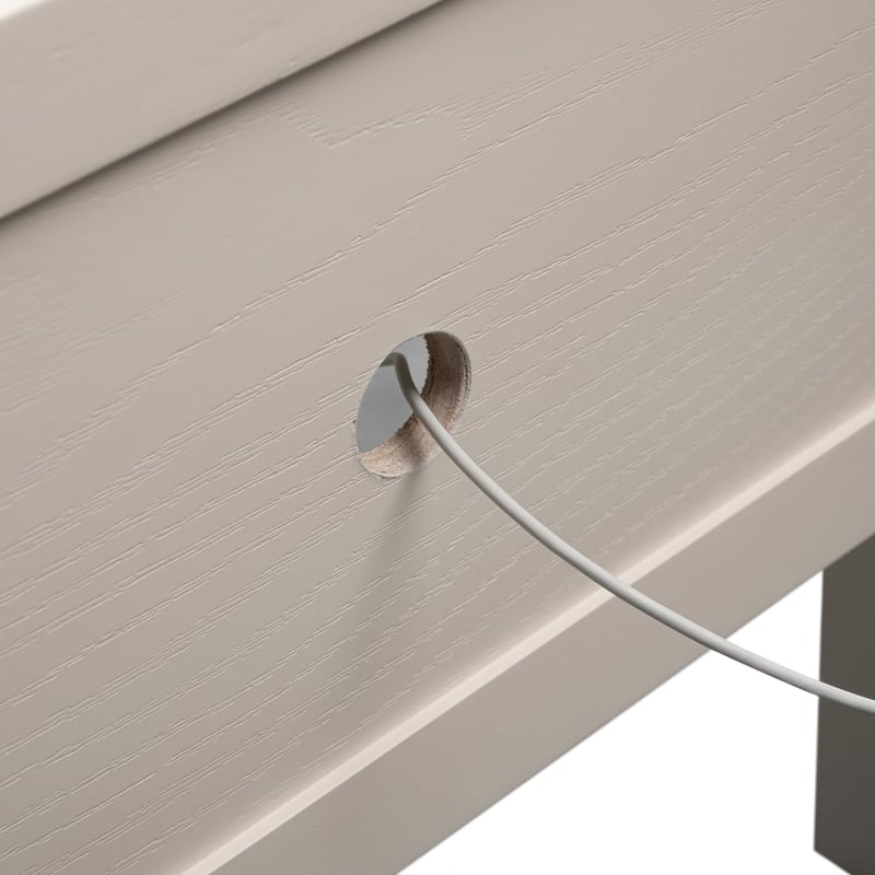 Gable Ivory Bedside Table