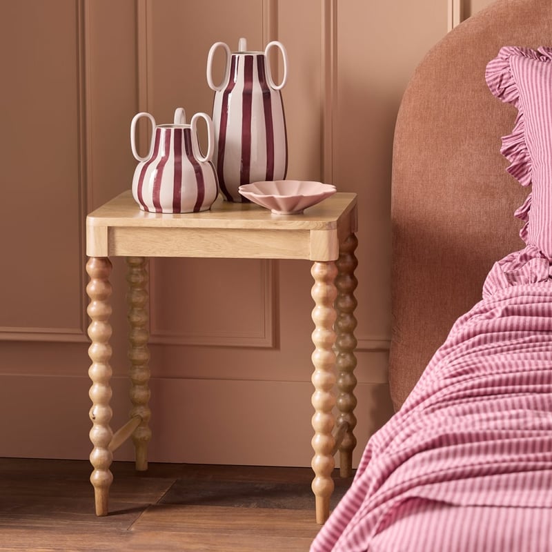 Vintage Mango Natural Bedside Table