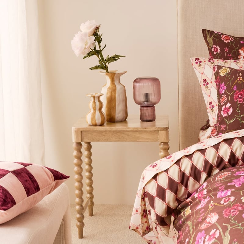 Vintage Mango Natural Bedside Table