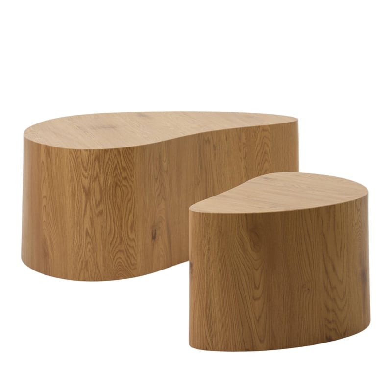 Ely Faux Oak Coffee Table Set