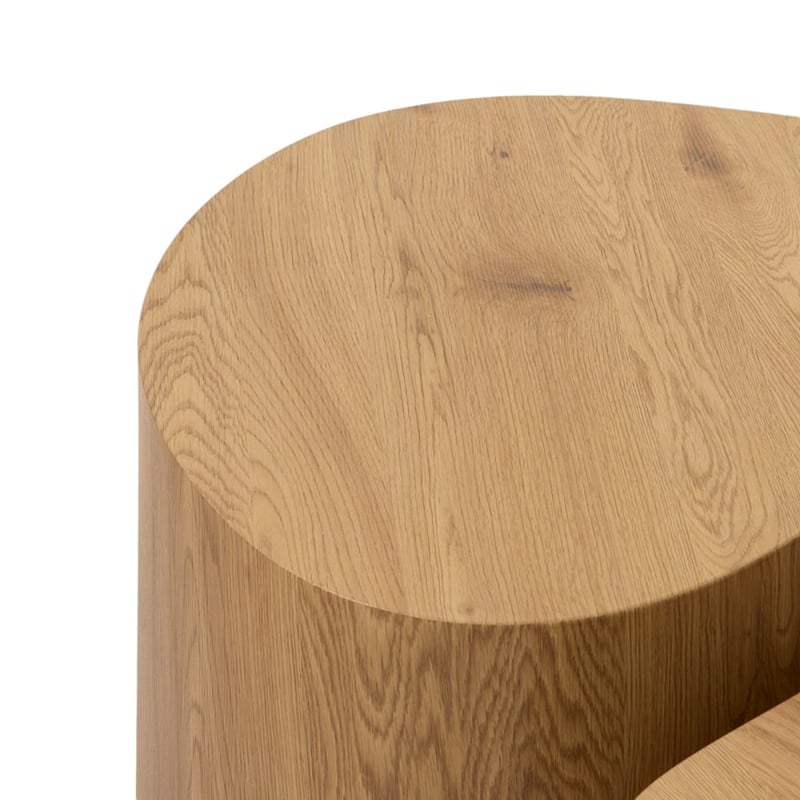 Ely Faux Oak Coffee Table Set