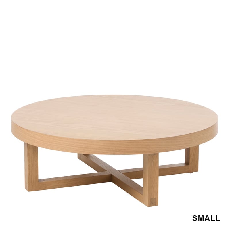 Mark Tuckey Oak Cross Base Coffee Table Collection