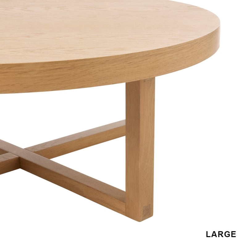 Mark Tuckey Oak Cross Base Coffee Table Collection