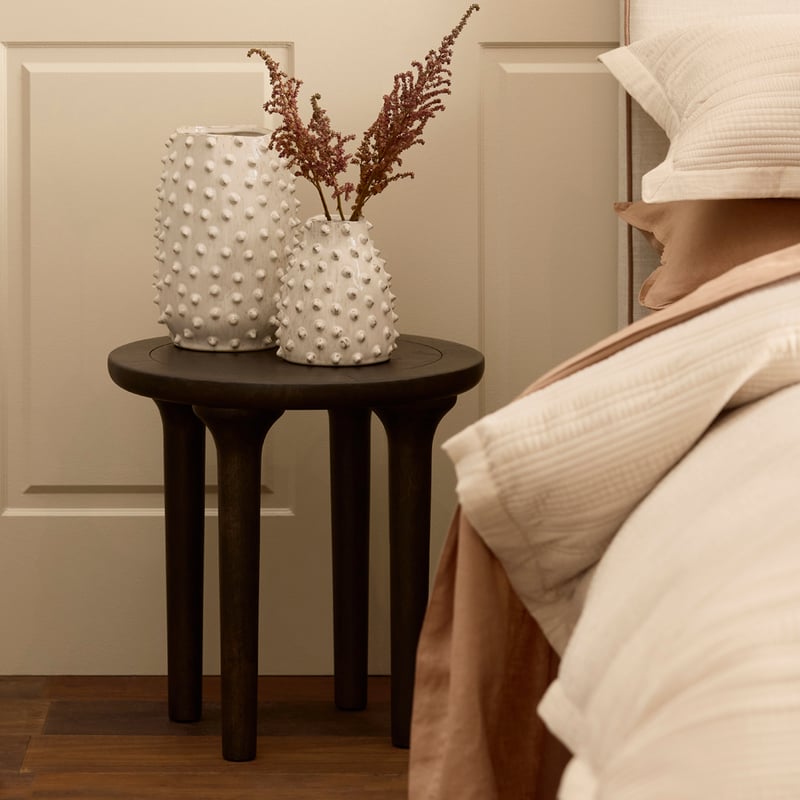 Nelly Smokey Black Side Table