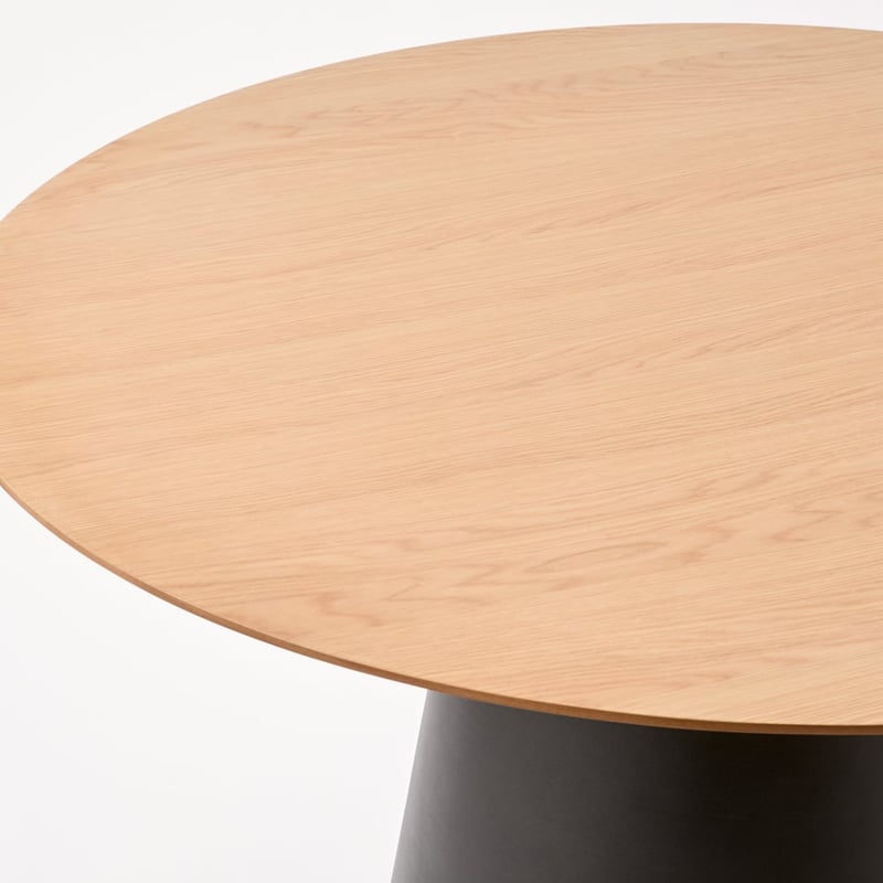 Kiel Oak & Black Dining Table