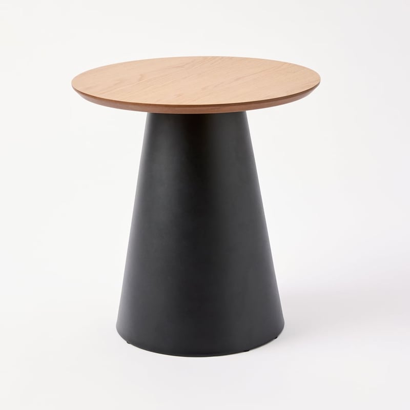 Kiel Oak & Black Side Table