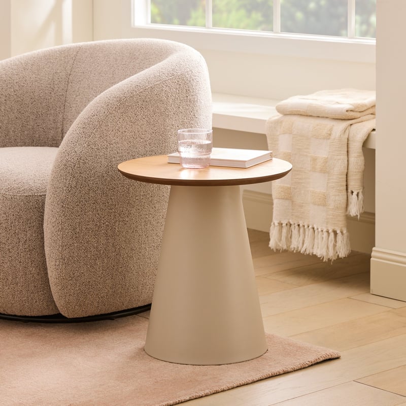 Kiel Oak & Dune Side Table