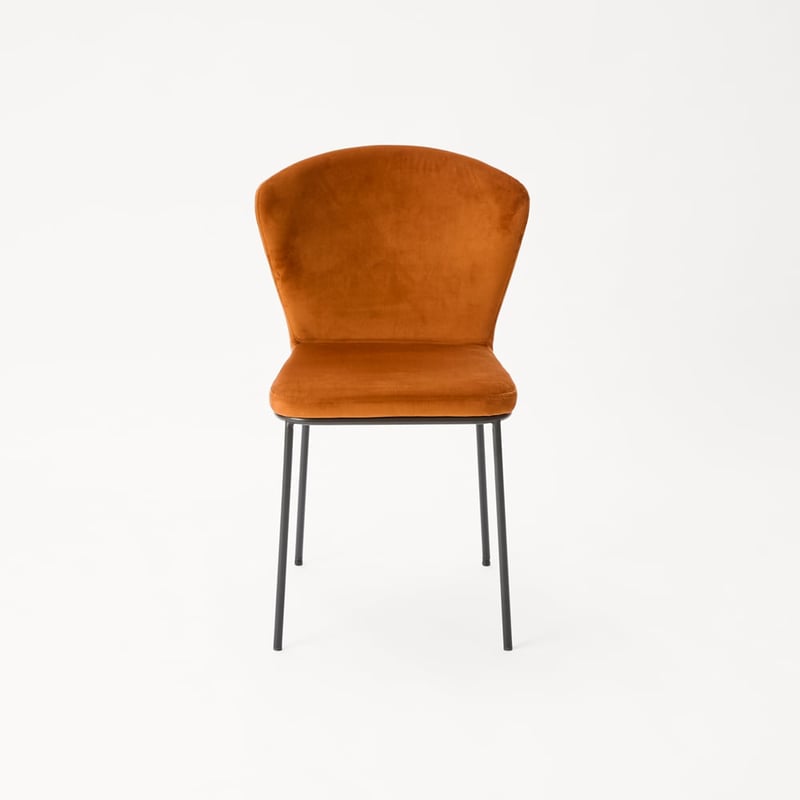 Viggo Copper Velvet Dining Chair Set of 2