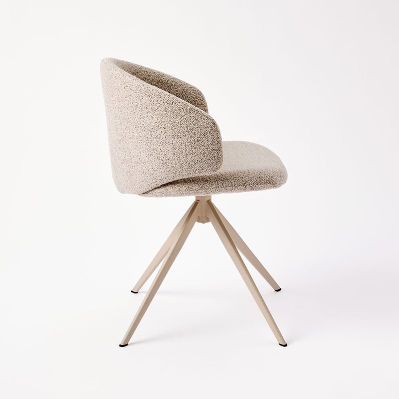 Kiel Beige Boucle Dining Chair