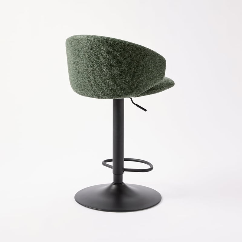 Kiel Sage Boucle Dining Stool