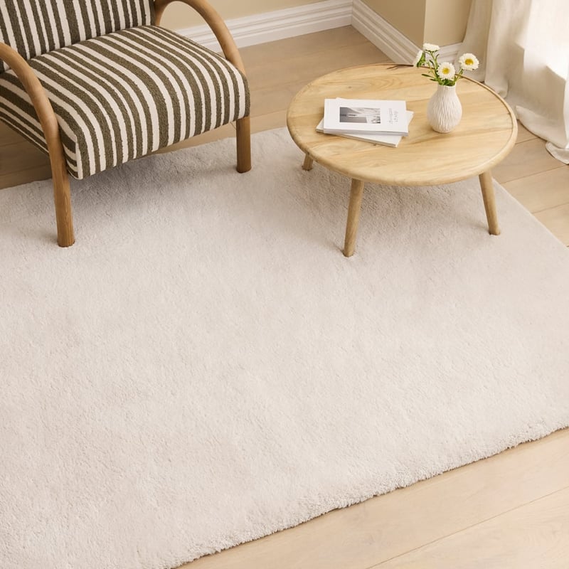 Luxury Natural Marle Shag Pile Rug 