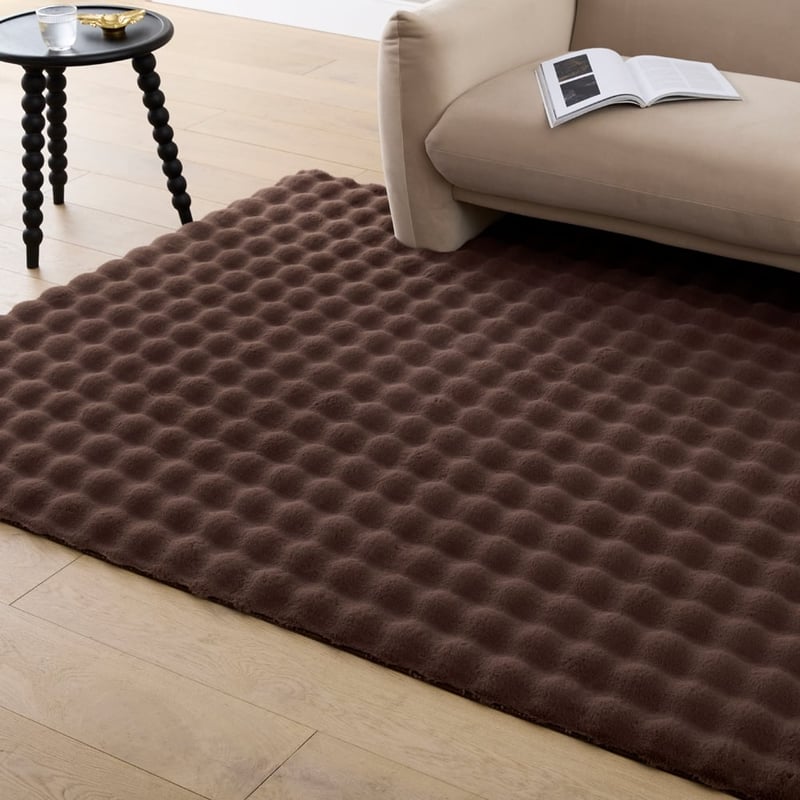 Luxury Cocoa Faux Fur Rug