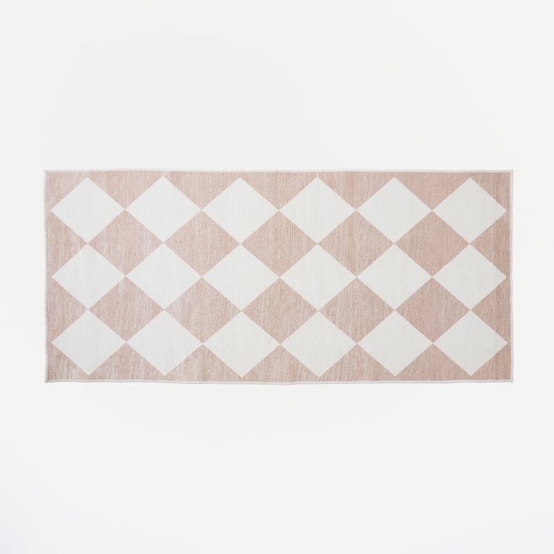 Diamond Pearl Washable Runner