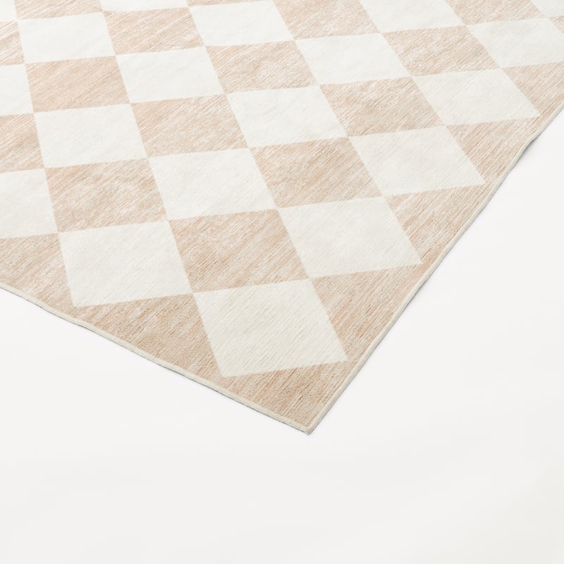 Diamond Pearl Washable Rug