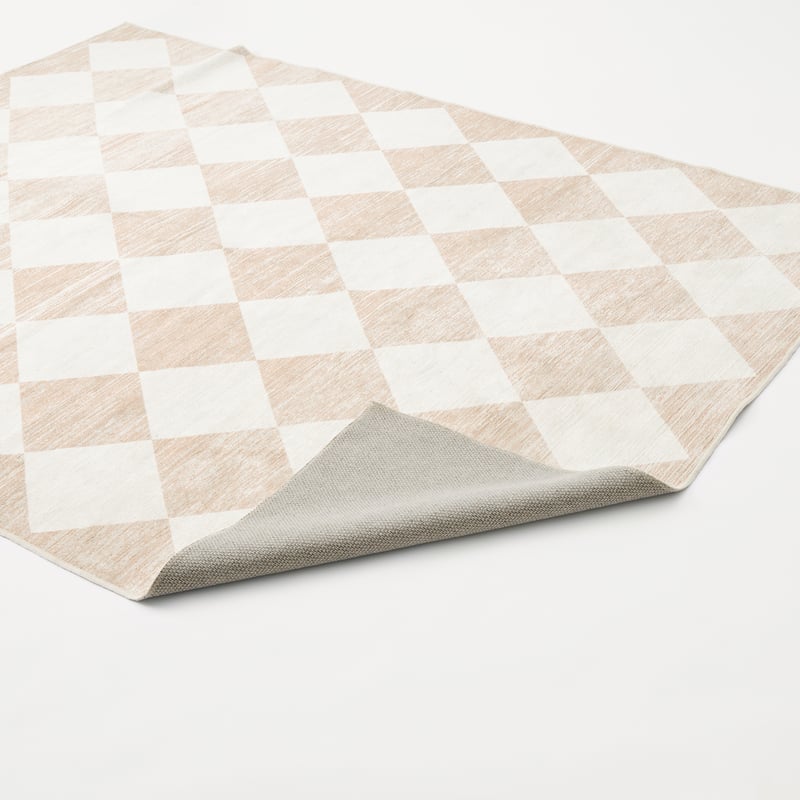 Diamond Pearl Washable Rug
