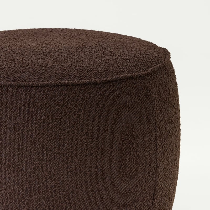 Norway Chocolate Boucle Ottoman