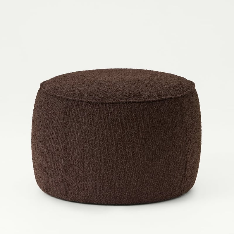 Norway Chocolate Boucle Ottoman