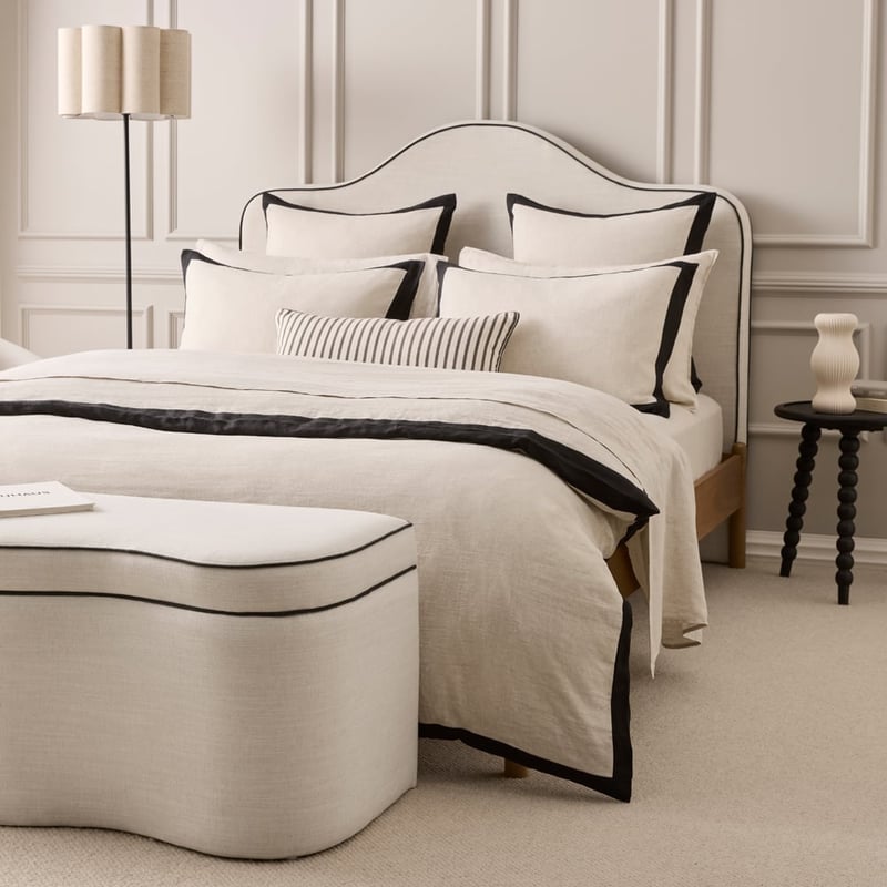 Cliveden Natural & Charcoal Blanket Box