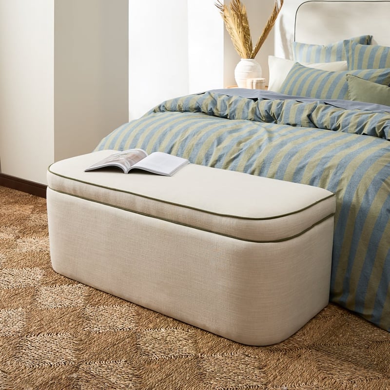 Seline Natural & Forest Blanket Box