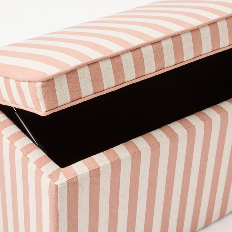 Della Clay Stripe Blanket Box