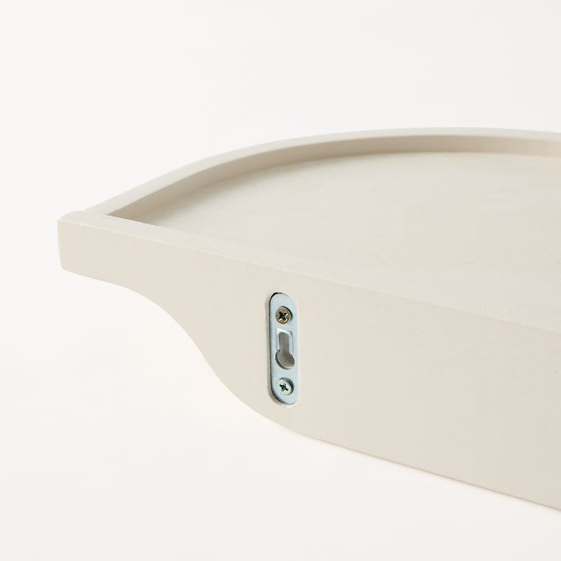 Wave White Wall Shelf Pack of 2