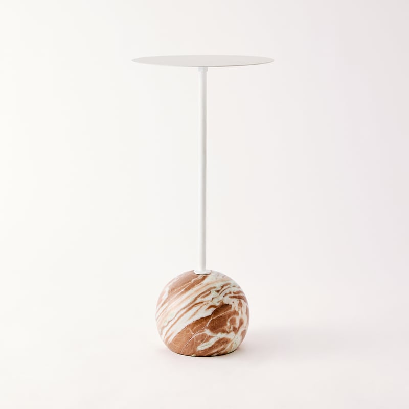 Gordy Toronto & White Marble Drinks Table