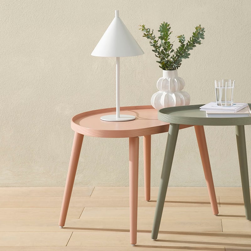 Pebble Sage Tripod Table Collection