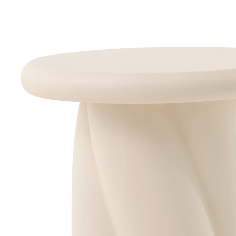 Twist Cream Side Table
