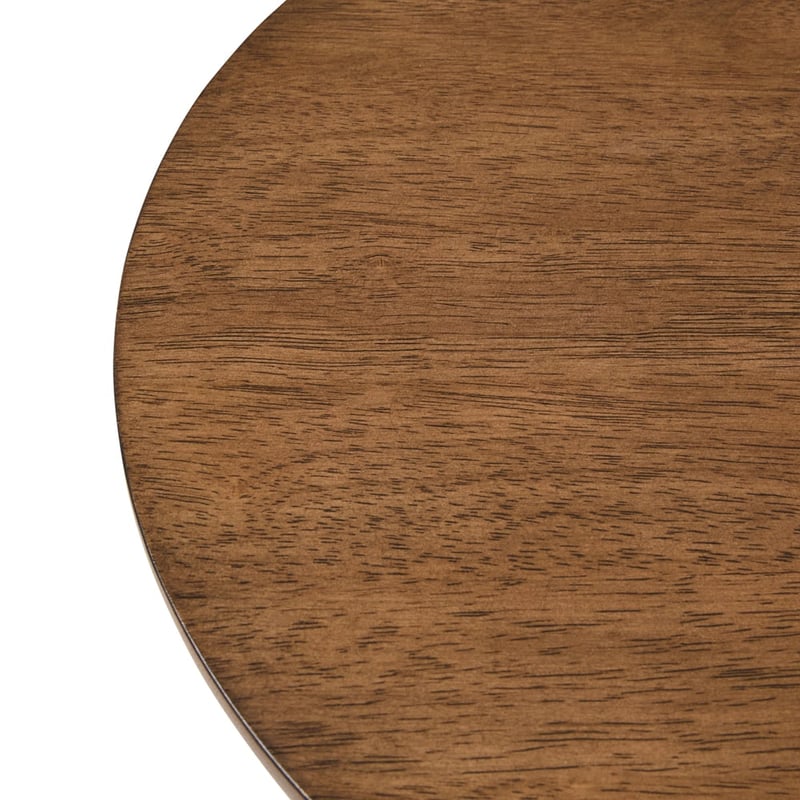 Brixton Walnut & Brass Gold Side Table