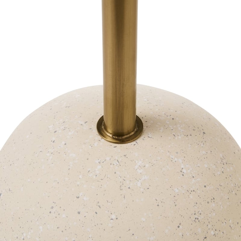 Brixton Walnut & Brass Gold Side Table