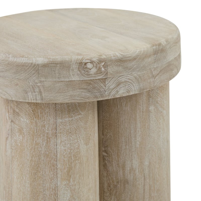 Barwon White Wash Side Table