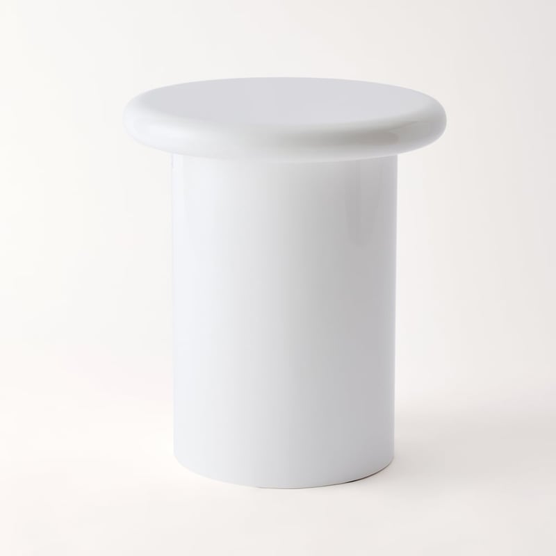 Reno White Side Table