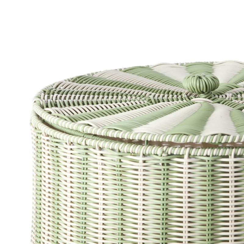 Rye Green Laundry Basket