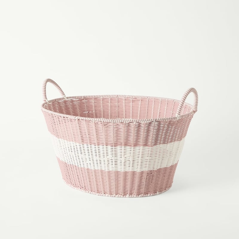 Eden Pink & White Wash Basket