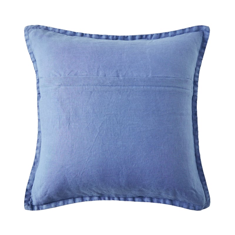 Belgian Blue Haven Vintage Washed Linen Cushion